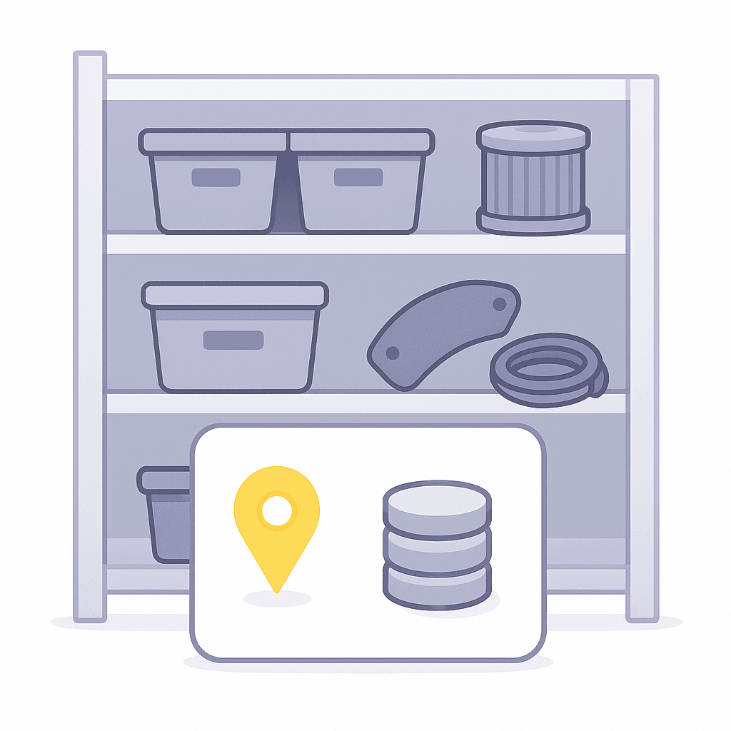 Parts inventory with real-world context image 1